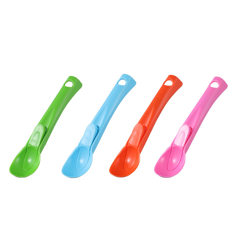 3076 Self-Use Ice Cream Spoon Plastic Thickened Ice-Cream Spoon Creative Fruit Ball Scoop Ice Cream Digging Ball Spoon