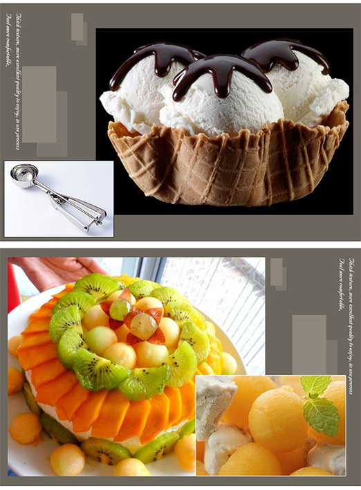 Factory Direct Supply Stainless Steel Ice Cream Spoon Ice-Cream Spoon Ice Cream Spoon Fruit Scoop Wholesale