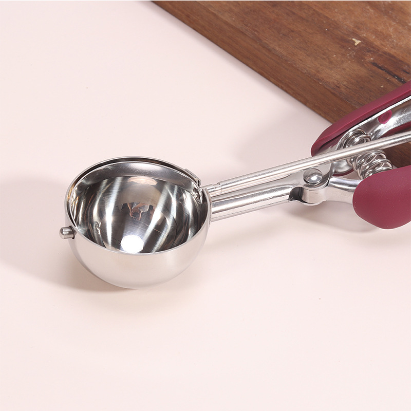 304 Stainless Steel Spoon Ice-Cream Spoon Ice Cream Ball Scoop Amazon Fruit Spoon Ice Cream Spoon Dessert Spoon