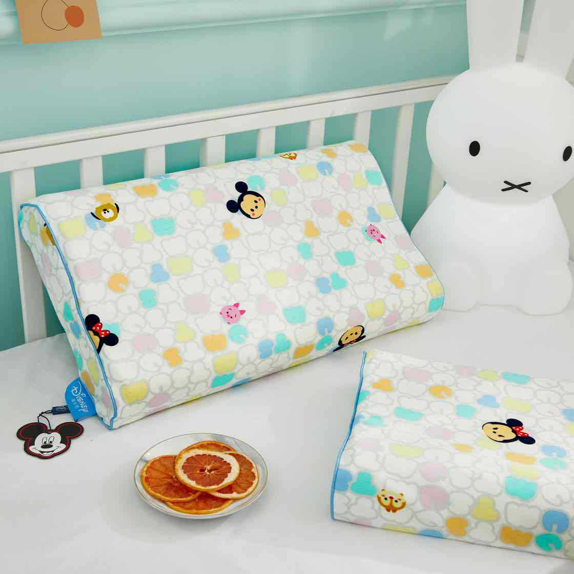 Disney Genuine Children&#039;s Latex Pillow Cotton Knitted Coat Pure-Cotton Pillow Inner