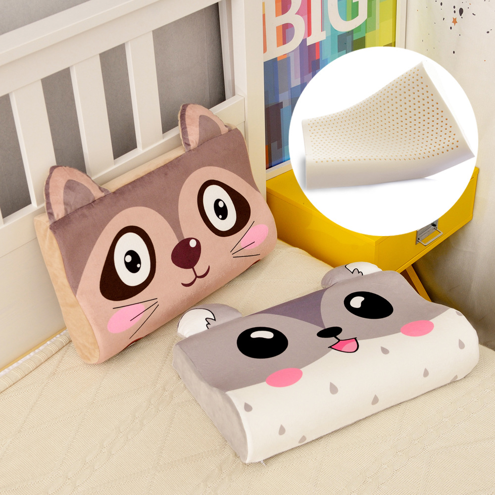 Baby Children&#039;s Latex Pillow Primary School Children Kindergarten 3-6-10-16 Years Old Unisex Four Seasons Universal