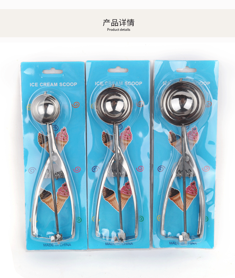 Stainless Steel Ice Cream Spoon Ice Cream Spoon Ball Scoop Fruit Spoon Spot Popsickle Stick Tableware Ice-Cream Spoon Stainless Steel Ice Cream Spoon Ice Cream Spoon Ball Scoop Fruit Spoon Spot Popsickle Stick Tableware Ice-Cream Spoon