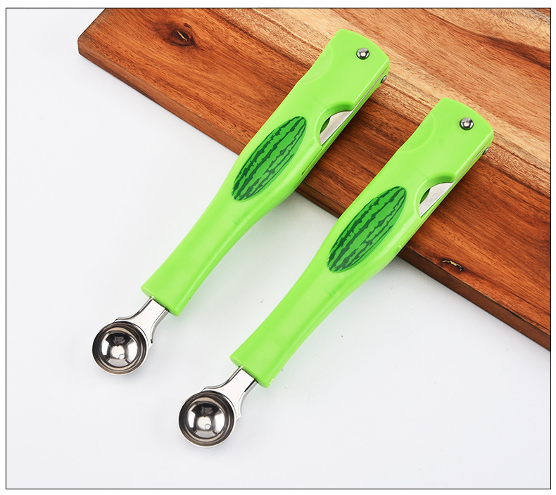 Multifunctional 3-in-1 Watermelon Spoon Watermelon Fruit Ball Scoop Ice-Cream Spoon Ice Cream Spoon Factory Direct Sales Multifunctional 3-in-1 Watermelon Spoon Watermelon Fruit Ball Scoop Ice-Cream Spoon Ice Cream Spoon Factory Direct Sales