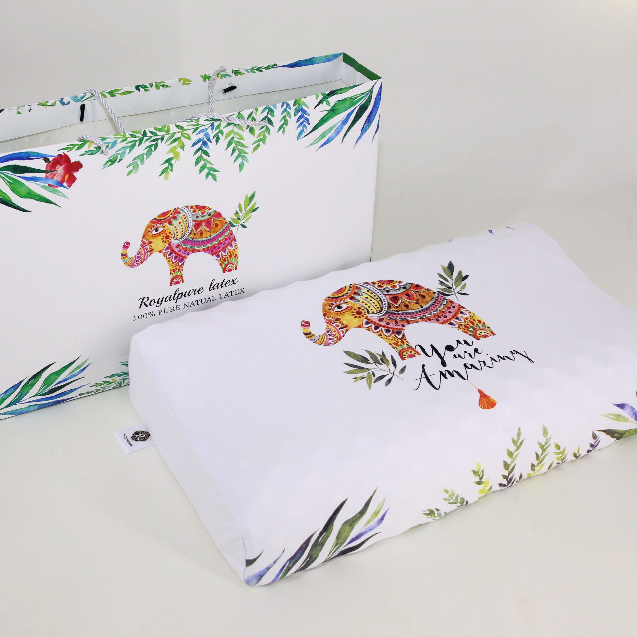 Enas royal royallatex high and low massage granule latex pillow can be licensed as a km002HP