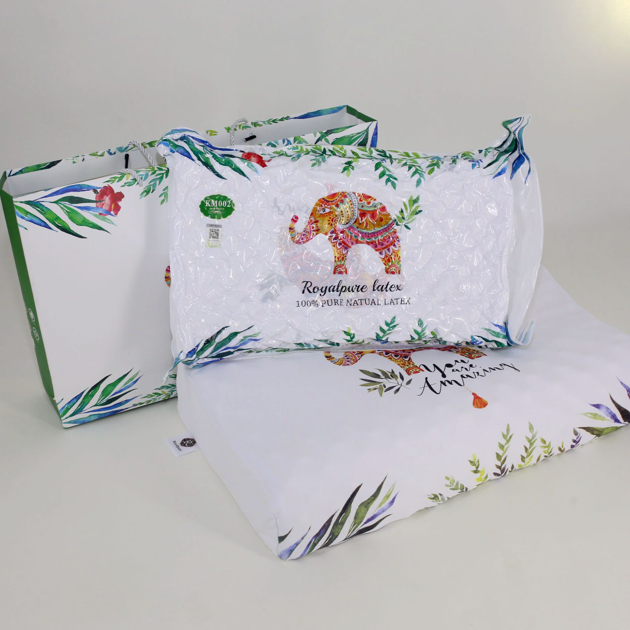 Enas royal royallatex high and low massage granule latex pillow can be licensed as a km002HP