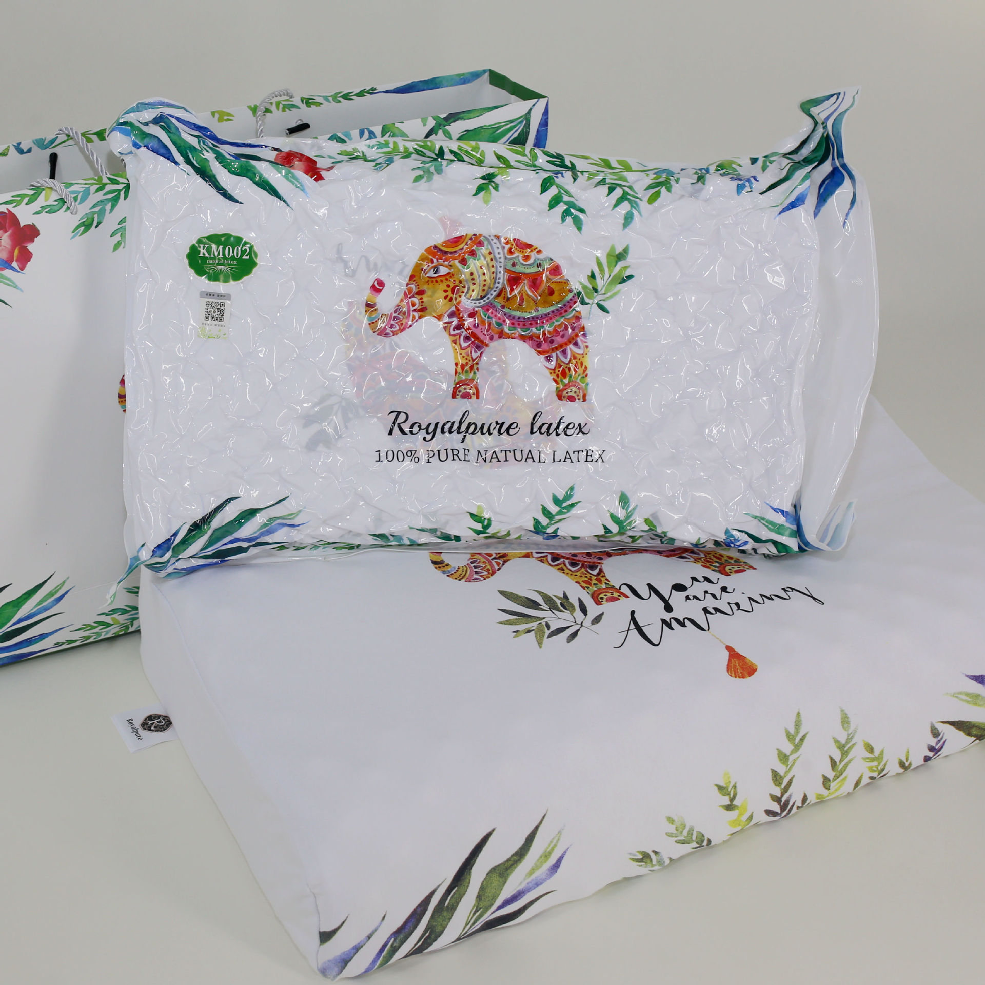 Enas royal royallatex high and low massage granule latex pillow can be licensed as a km002HP