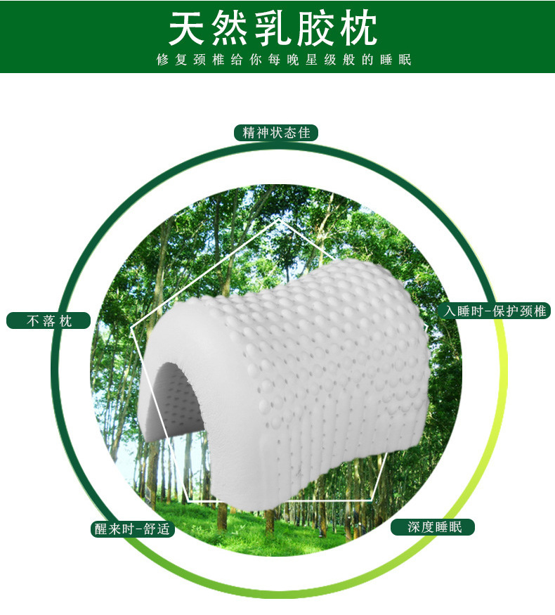 Thailand natural memory latex pillow latex pillow manufacturers direct selling wholesale