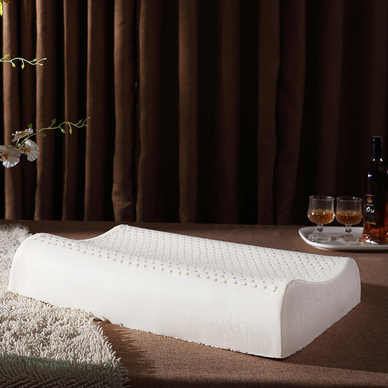 Thailand natural latex pillow adult high and low neck domestic rubber pillow core men and women single pillow