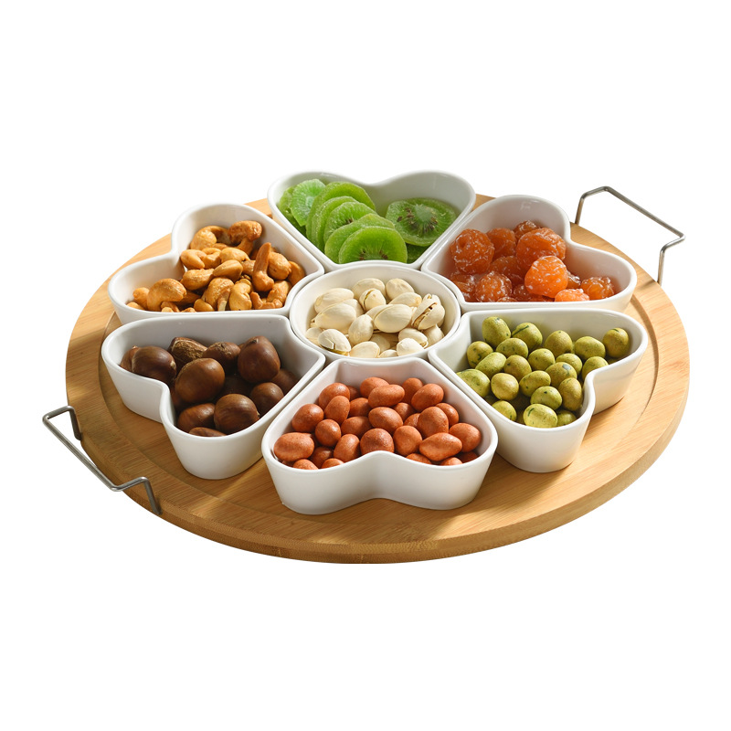 Fruit tray Southeast Asia fruit box Blue maple leaves Africa Aliexpress fruit tray divided into fashionable snack tray