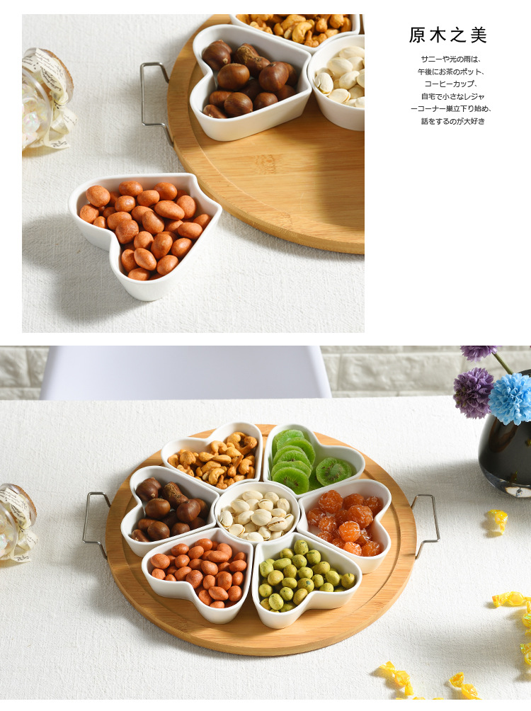 Fruit tray Southeast Asia fruit box Blue maple leaves Africa Aliexpress fruit tray divided into fashionable snack tray