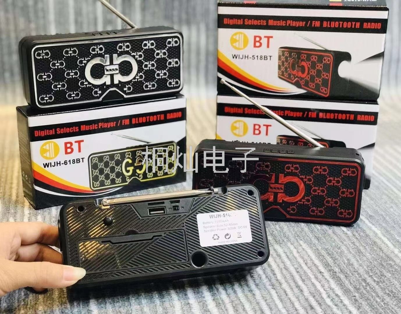 Africa South America Hot Pin 518bt Bluetooth Speaker Mini Card Pocket Audio Usb Portable Radio Gift