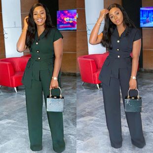 Crossborder ecommerce sourcing women's fashion casual short suit skirt suit Africa twopiece suit Crossborder ecommerce sourcing women's fashion casual short suit skirt suit Africa twopiece suit
