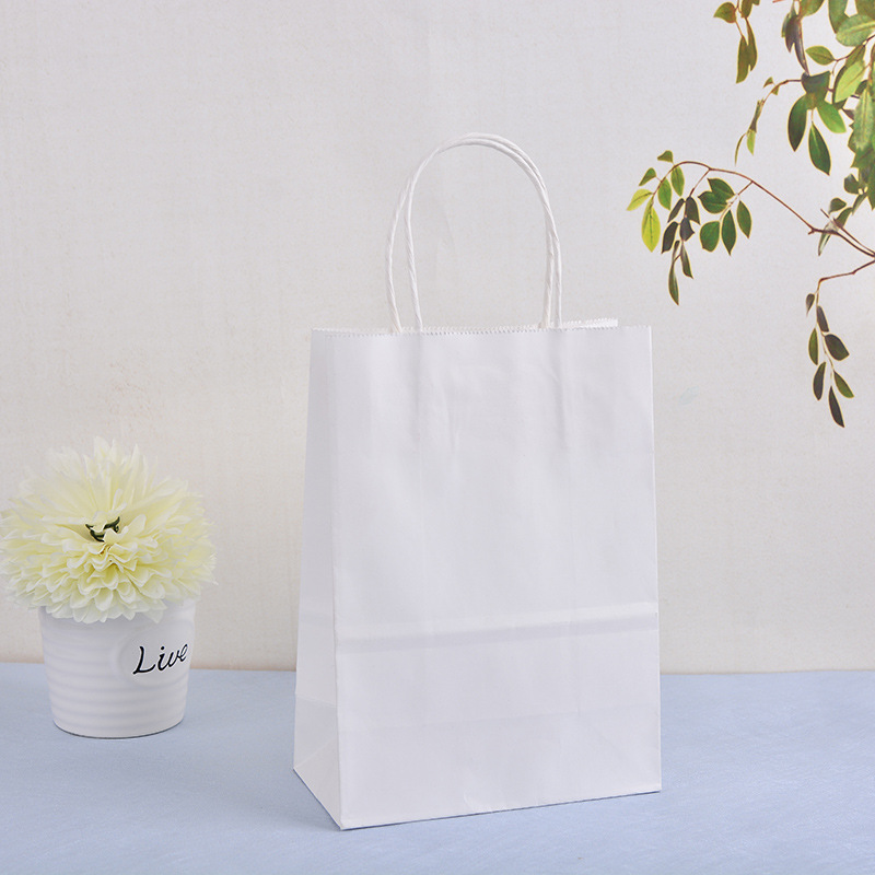 Supply Imported Kraft Paper More than Gift Bag Specifications Color Food Packaging Tote Bag Logo Customization Wholesale