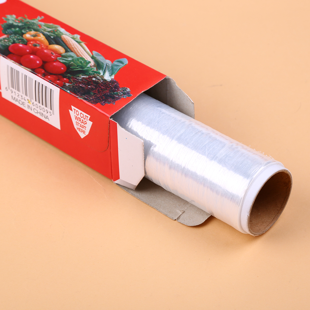Imported Food Grade Plastic Wrap Household Food Fresh-Keeping Large Roll Kitchen Plastic Wrap