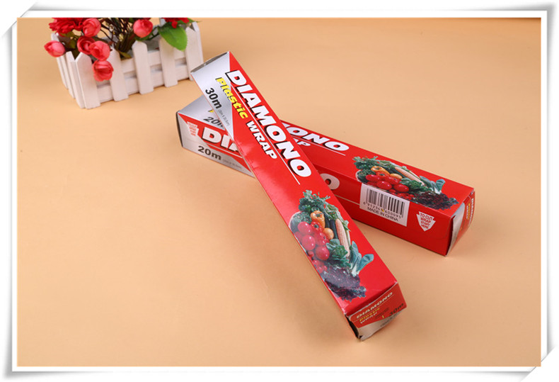 Imported Food Grade Plastic Wrap Household Food Fresh-Keeping Large Roll Kitchen Plastic Wrap