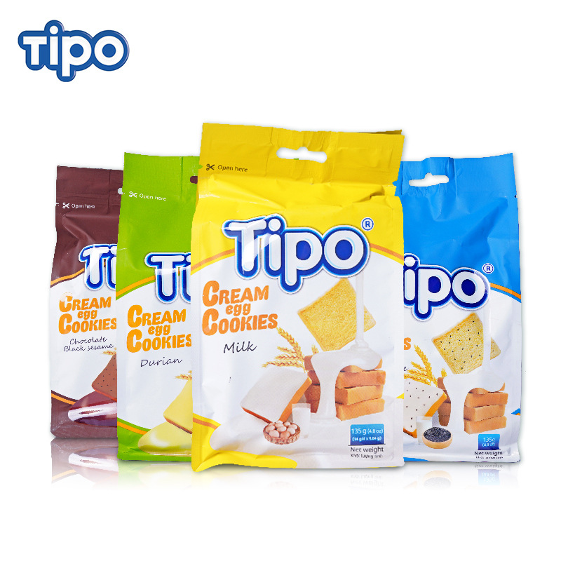 Vietnam Imported Tipo Original Rusk 135G Casual Snack Gift Bag Snack Gift Bag Biscuit Food