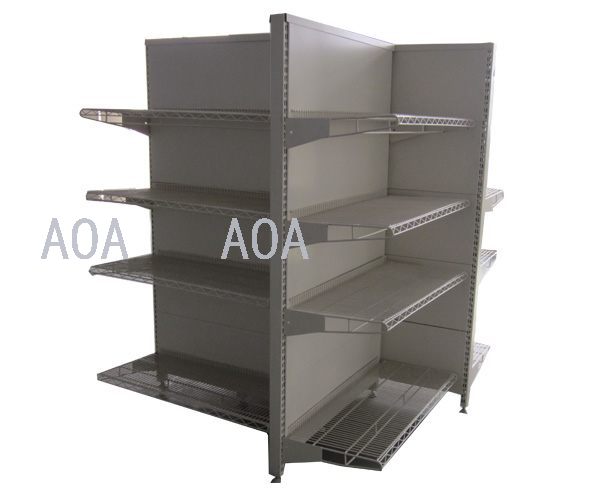 Luxury one-sided back shelf imported food shelf shopping mall supermarket shelf