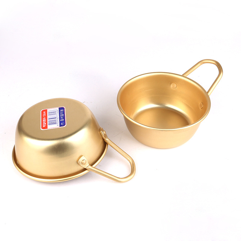 imported rice wine Korean food restaurant hot wine wine bowl with Korean dramas with aluminum handle yellow rice wine
