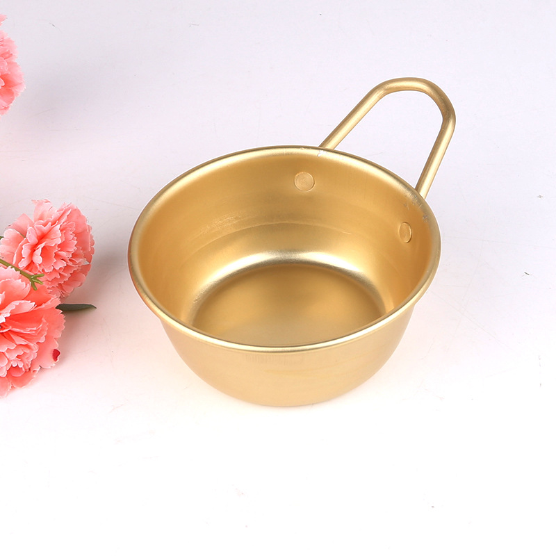 imported rice wine Korean food restaurant hot wine wine bowl with Korean dramas with aluminum handle yellow rice wine