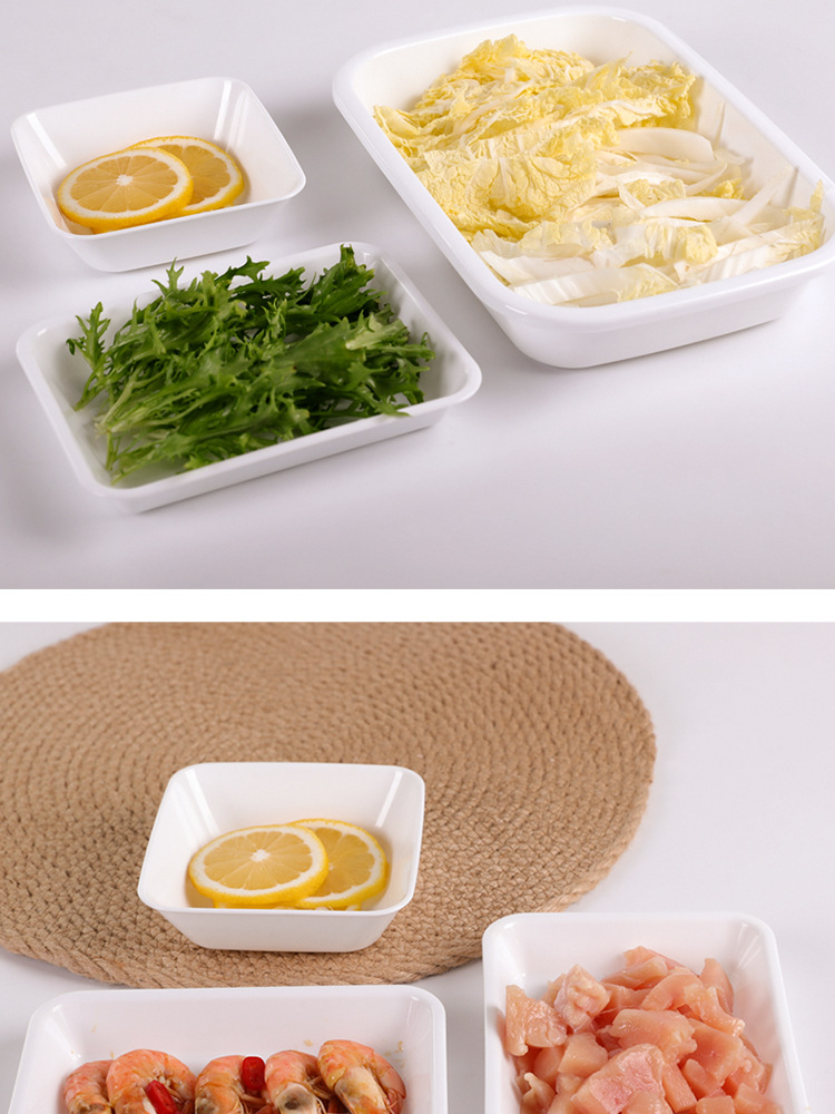 Nakaya Japan Imported Food Plate Microwaveable Kitchen Fruit Dish Saucer Dish Hot Pot Side Dishes Tray