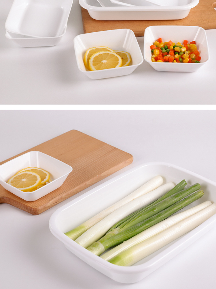 Nakaya Japan Imported Food Plate Microwaveable Kitchen Fruit Dish Saucer Dish Hot Pot Side Dishes Tray