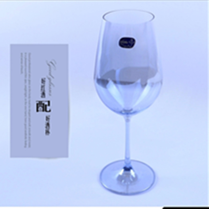 Lex imported red wine Villa lead-free Crystal bright aqua blue 250ML