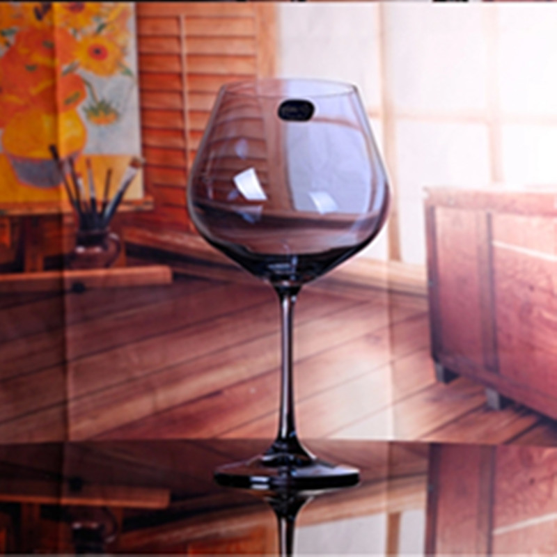 Lex imported red wine Villa lead-free Crystal bright aqua blue 570ML