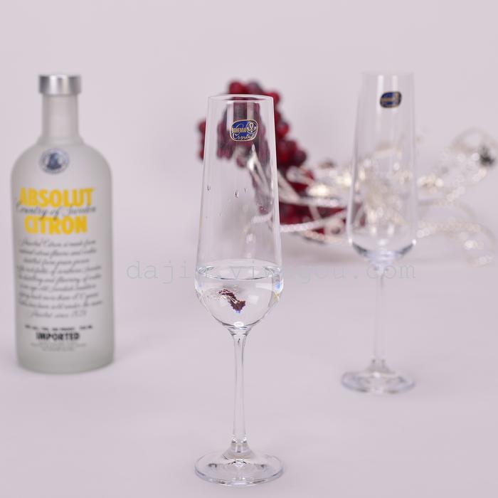 Lead free crystal glass Bohemia imported red wine Sandra champagne glasses 200ML