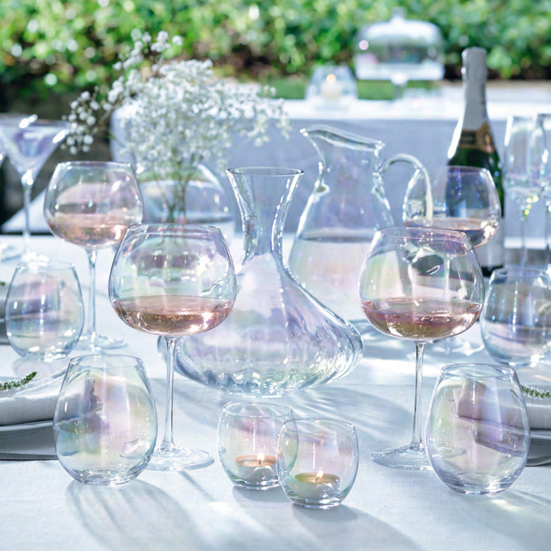 British Imported LSA Mabe Pearl Colorful Red Wine Glass Creative Crystal Glass Goblet Champagne Wine Glass