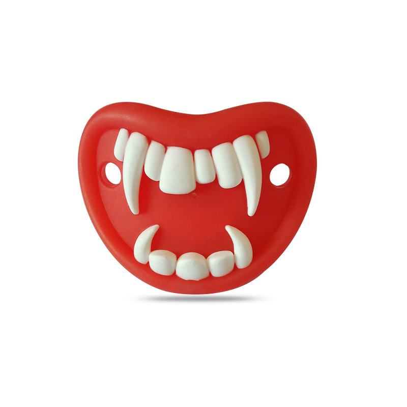 Baby Silica Gel Pacifier Funny Tooth Nipple Baby Rabbit Teeth Funny Pacifier Beard Nipple