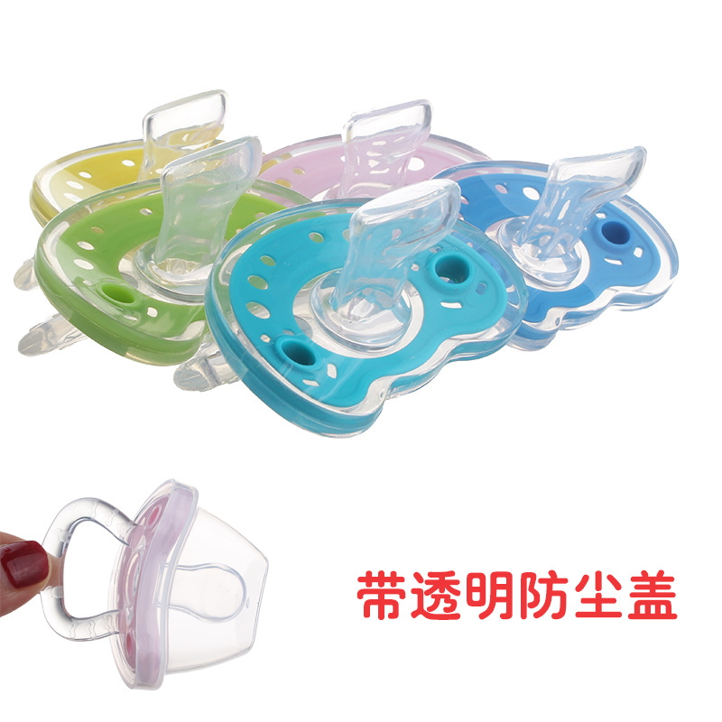Baby Supplies Full Silica Gel Pacifier Two-Color Liquid Silicone Sleep Soothing Baby Pacifier Baby Nipple