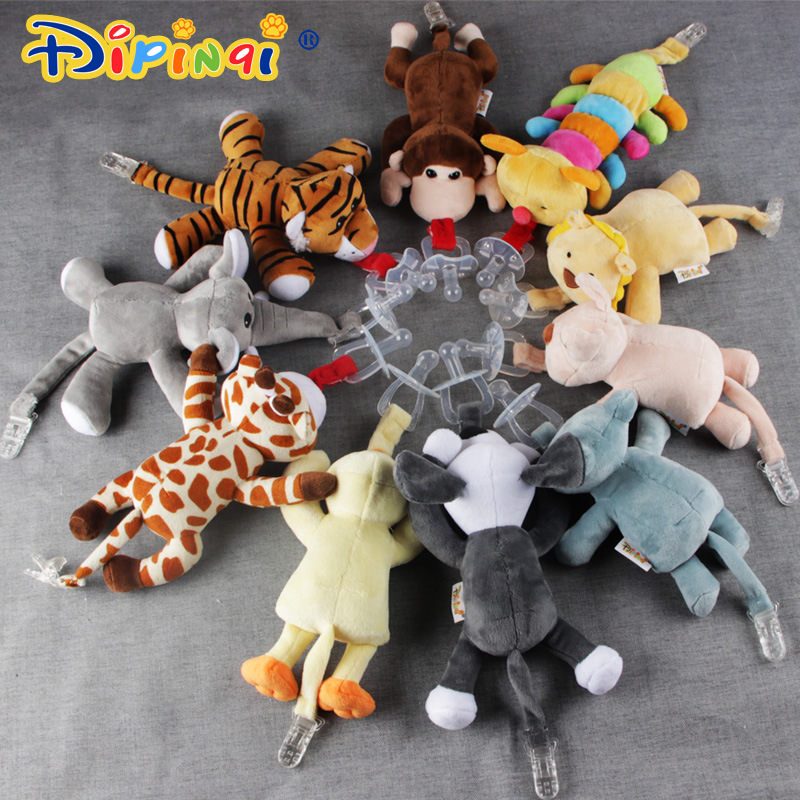 Baby Pacifier Hanging Detachable Woolen Stuffed Animal Unicorn Baby Toy in Stock Wholesale