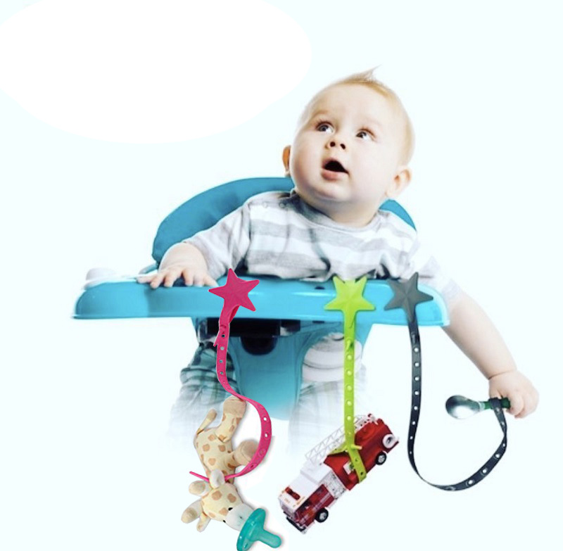 Jjovce Fixed Portable with Baby Pacifier Rope Teether Drop-Preventing Chain Stroller Toys for Children and Infants Jjovce Fixed Portable with Baby Pacifier Rope Teether Drop-Preventing Chain Stroller Toys for Children and Infants