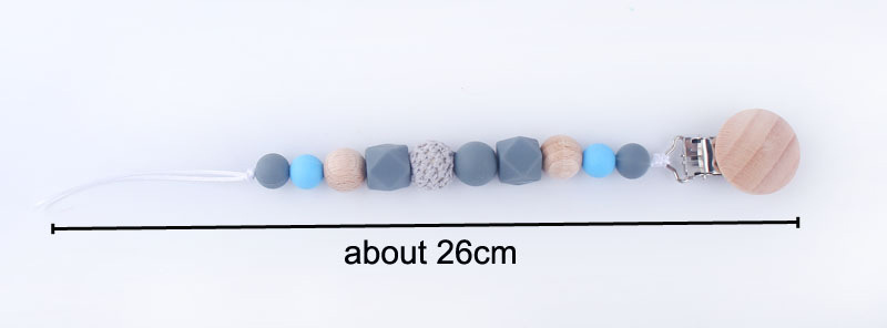 New Baby Silicone Pacifier Clip Baby Grinding Toys DropPreventing Chain Maternal and Child Supplies