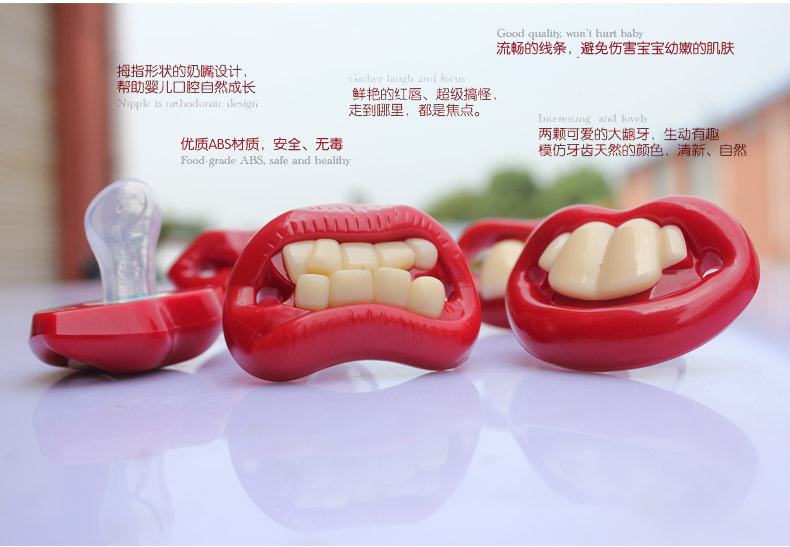 Funny Baby Pacifier Teeth 14 Optional Infant Thumb Mogul Denim Silicone Beard Nipple Funny Baby Pacifier Teeth 14 Optional Infant Thumb Mogul Denim Silicone Beard Nipple