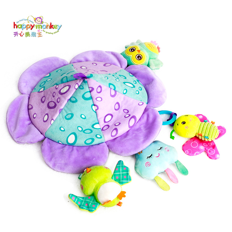 New baby crib bells baby toys 0-3 years old bedside music rotary shadow baby pacifiers