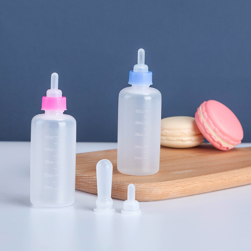 Pet Companion Pet Mini Small Feeding Bottle with Four Pacifiers Free Cleaning Set Pet Cat Supplies Factory Direct Sales