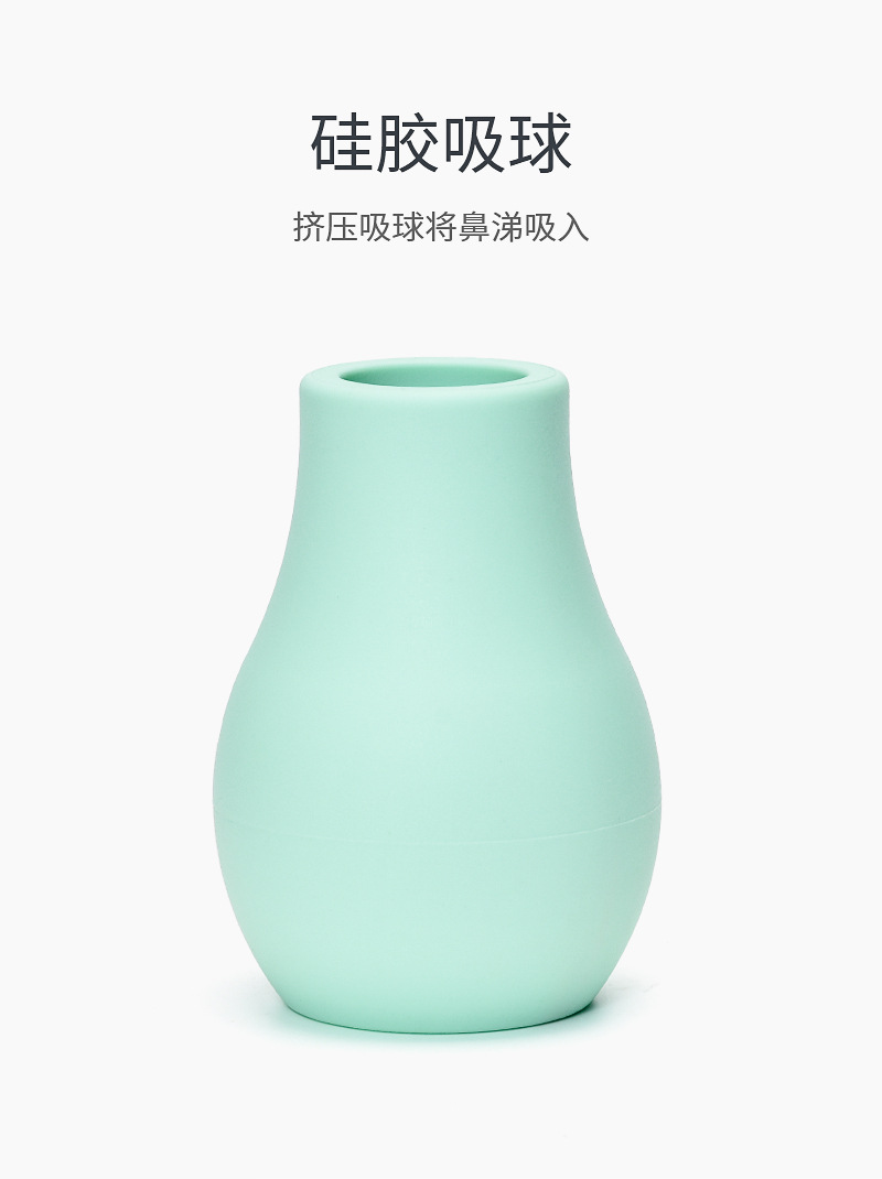 New Babies' Nasal Suction Device Baby Anti-Backflow Silicone Nasal Aspirator Baby Manual Pump Snot Cleaner