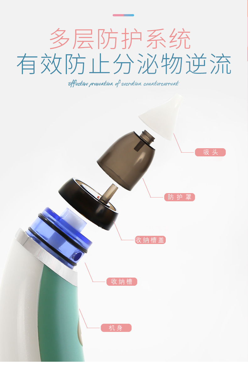 Newborn Cleaning Snot Shit Nasal Aspirator Baby Infant Electric Nasal Aspirator Cleaner Large Quantity Low Price