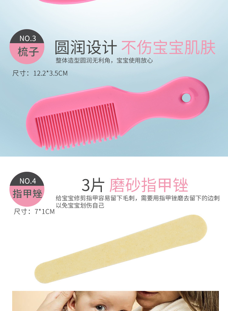 Children's Baby Nail Clippers Nose Aspirator Wlectronic Thermometer Packaged Combination Maternal and Infant 