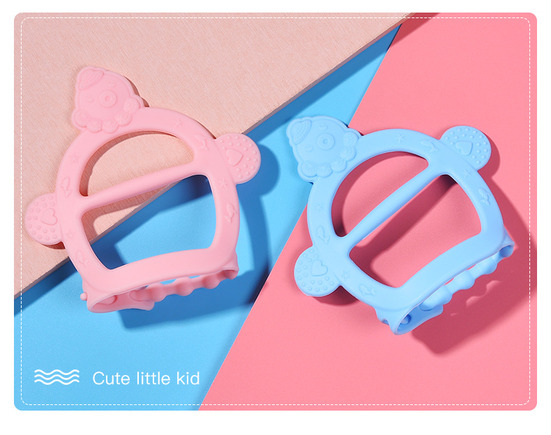 The manufacturer directly sells baby silicone toothbracelet tooth glue glove molar braces type baby bite glue tooth glue