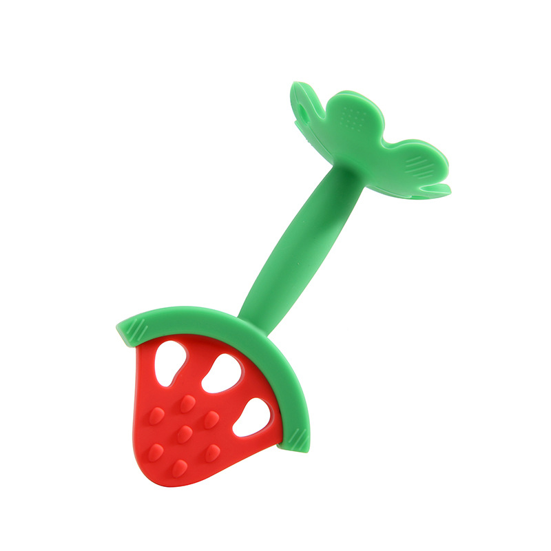 Baby silicone tooth glue fruit tooth glue grinding stick Baby standing cup tooth glue stereo tooth glue