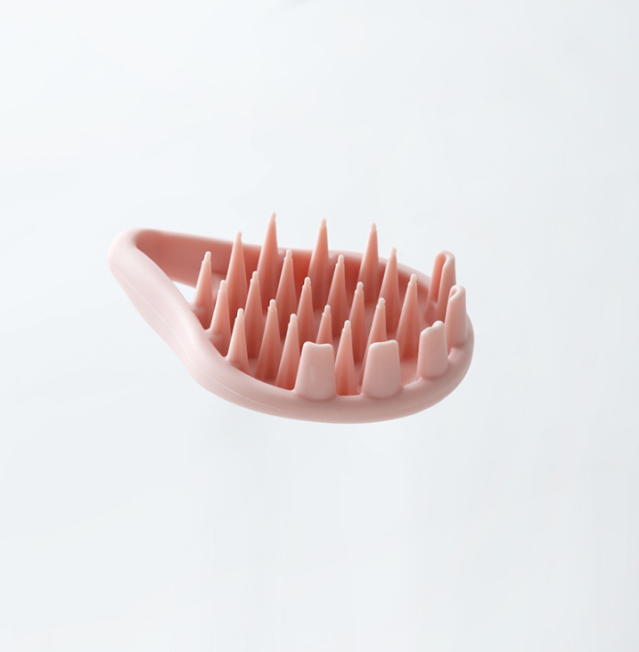 Bath Head Scratching Shampoo Brush Massage Comb Silicone End Leather Soft Tooth Long Hair Hair Comb