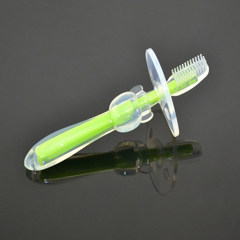 Soft Tooth Protection Silicone Toothbrush Baby Training Soft Hair Breast Toothbrush Children Oral Care Supplies Whole