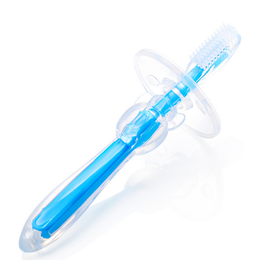 Soft Tooth Protection Silicone Toothbrush Baby Training Soft Hair Breast Toothbrush Children Oral Care Supplies Whole