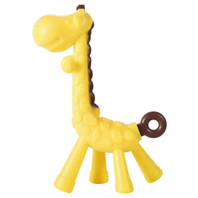 Baby silicone giraffe tooth glue Safety silica gel molar stick Baby deer tooth glue bite glue