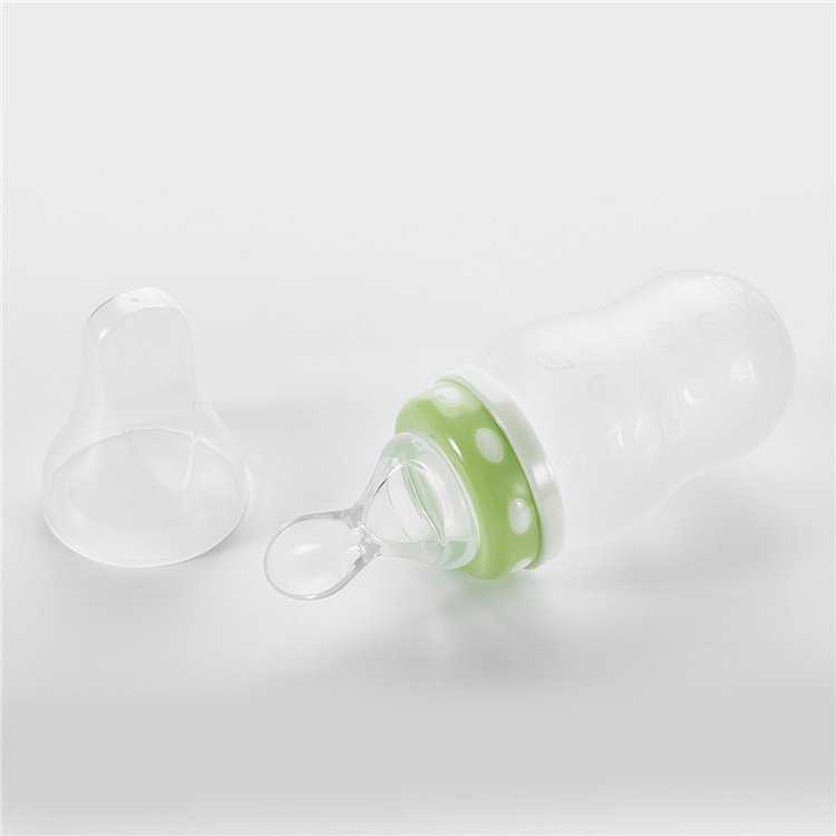 Baby Rice Paste Spoon Squeeze Feeding Rice Paste Spoon Baby Solid Food Spoon Rice Paste Bottle