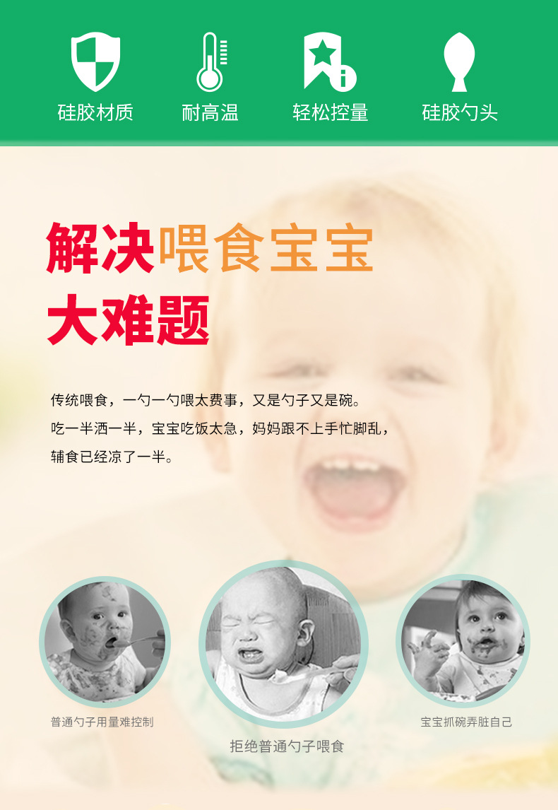 Baby rice paste bottle Baby training silicone milk bottle squeeze spoon children auxiliary food bottle rice paste spoon Baby rice paste bottle Baby training silicone milk bottle squeeze spoon children auxiliary food bottle rice paste spoon