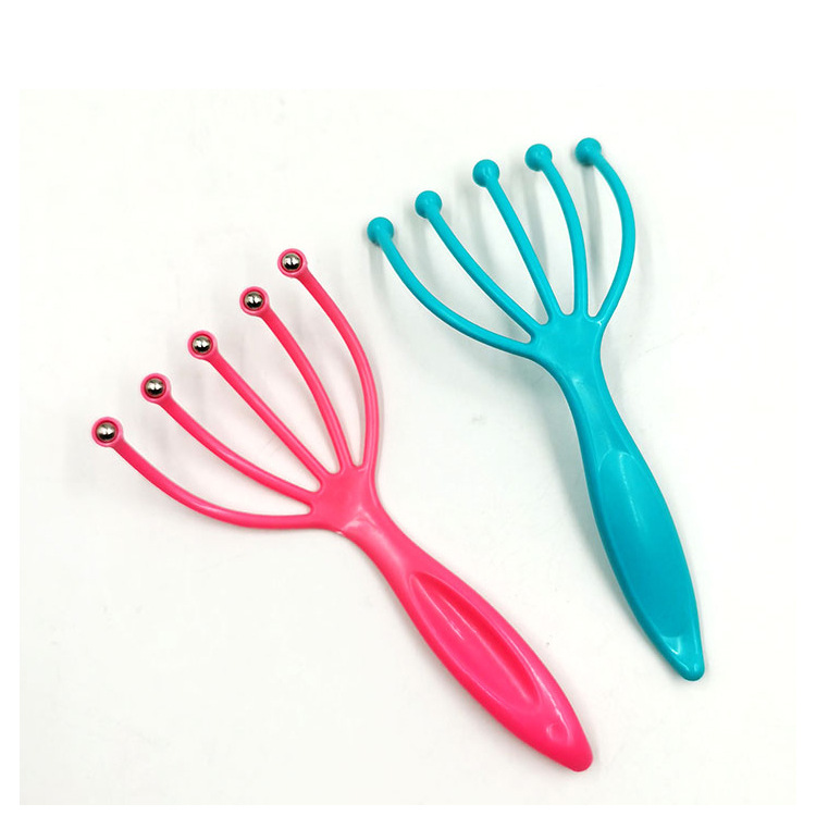 Five-Claw Head Massager Ball Head Massage Tingler Scalp Massager Scratching Head Head Scratching Shampoo Brush Wholesale