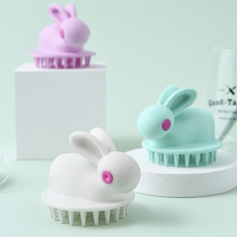 Soft gum shampoo scalp massage brush for children shampoo brush for adult shampoo massager for hair and makeup